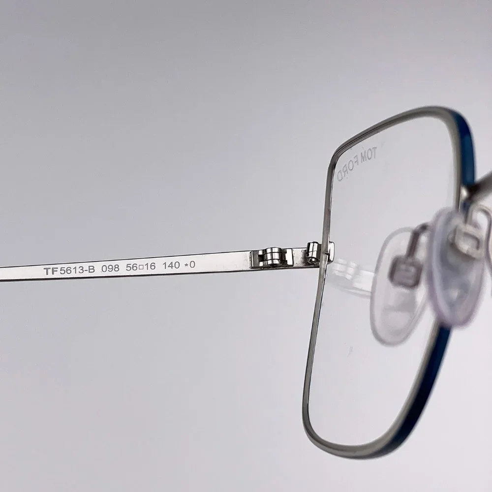 TOM FORD FT5613-B 098 Eyeglasses Dark Green Butterfly Women